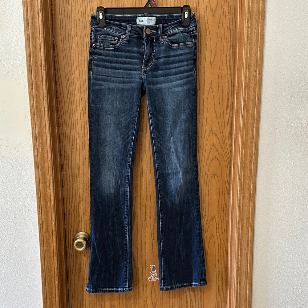 BKE Women's Deep Indigo Boot Cut Jeans